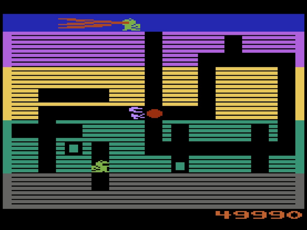 Gameplay of Dig Dug for Atari 2600
